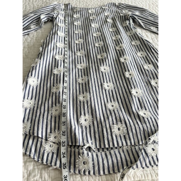 Roller Rabbit Blue And White Striped Shift Dress Size XS EUC - Picture 7 of 7